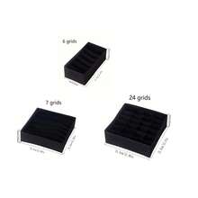 1pc Black 3-Compartment Underwear & Socks Drawer Organizer Set, Foldable Divider Storage Box, Home Storage & Organization, Minimalist Style, Non-Woven Fabric, Rectangular, Multi-Compartment Design, Classified Storage Space-Saving - Black - View 13