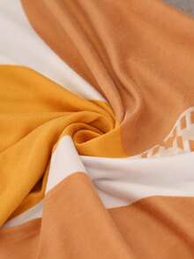 1/4pcs Stretch Chair Covers, Polyester Fiber Chair Slipcovers, For Hotel And Home Use - Burnt Orange - View 8