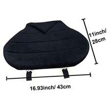 Big Hippo - Cojín ortopédico de espuma viscoelástica para silla de oficina y asiento de conductor de coche - Gris - Ver 3