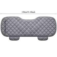 1 pieza Nuevo cojín de asiento de coche con patrón de rombos, rectangular largo trasero, material esponjoso, cómodo y cálido, fácil instalación, adecuado para todas las estaciones y varios modelos de automóviles - Almohadilla larga con cuadrícula romboidal - Ver 3