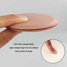 New Soft PU Dual-Sided Makeup Mirror, Portable Travel Mirror, Compact Size - Multicolor - View 4