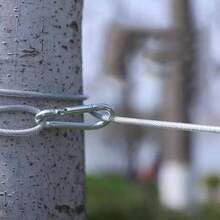 Outdoor Heavy Duty Thickened Stainless Steel Clothesline With Balcony Steel Wire Rope, Drying Hooks, Strong Anti-Rust Extra Long Traction Rope For Garden Patio Deck, Weather Resistant Metal Cable Cord - Multicolor - View 8