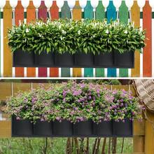 Horizontal 4/6 Pocket Hanging Grow Bag Garden Flower Pot Planter Layout Waterproof Vertical Wall Hanging Planting Bags - Black - View 10