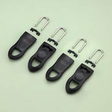 Black No.8 Open-End Zipper 60-150cm With Double Slider & 4 Accessories - C-Black - View 10