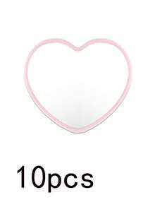 1个/5个/10个/20个/50个装 心形小镜子，学生便携镜，旅行口袋镜，心形化妆镜 - 彩色 - 查看 22