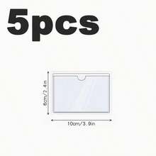 20/10/5pcs Self-Adhesive Label Holders, Transparent Name Card Sleeves 2 Sizes, Self-Adhesive Checkbook Covers, Waterproof Labels For Storage Boxes, Classrooms, Offices And Home Organization - Rectangle - View 16