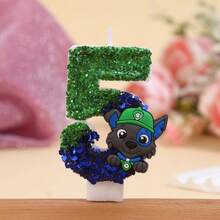 1 cây nến hình chữ số phát sáng trong bóng tối Paw Patrol, phụ kiện trang trí bánh mới lấp lánh, tạo không khí lễ hội cho sinh nhật, Giáng sinh. - Nhiều màu - Xem 18