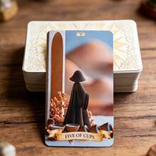 1 Set 78pcs Tarot Cards With English Guidebook, Handmade Style, High-Quality Tabletop Game Cards, Collectible Craftsmanship, Premium Collector's Card Set - Facing - View 4