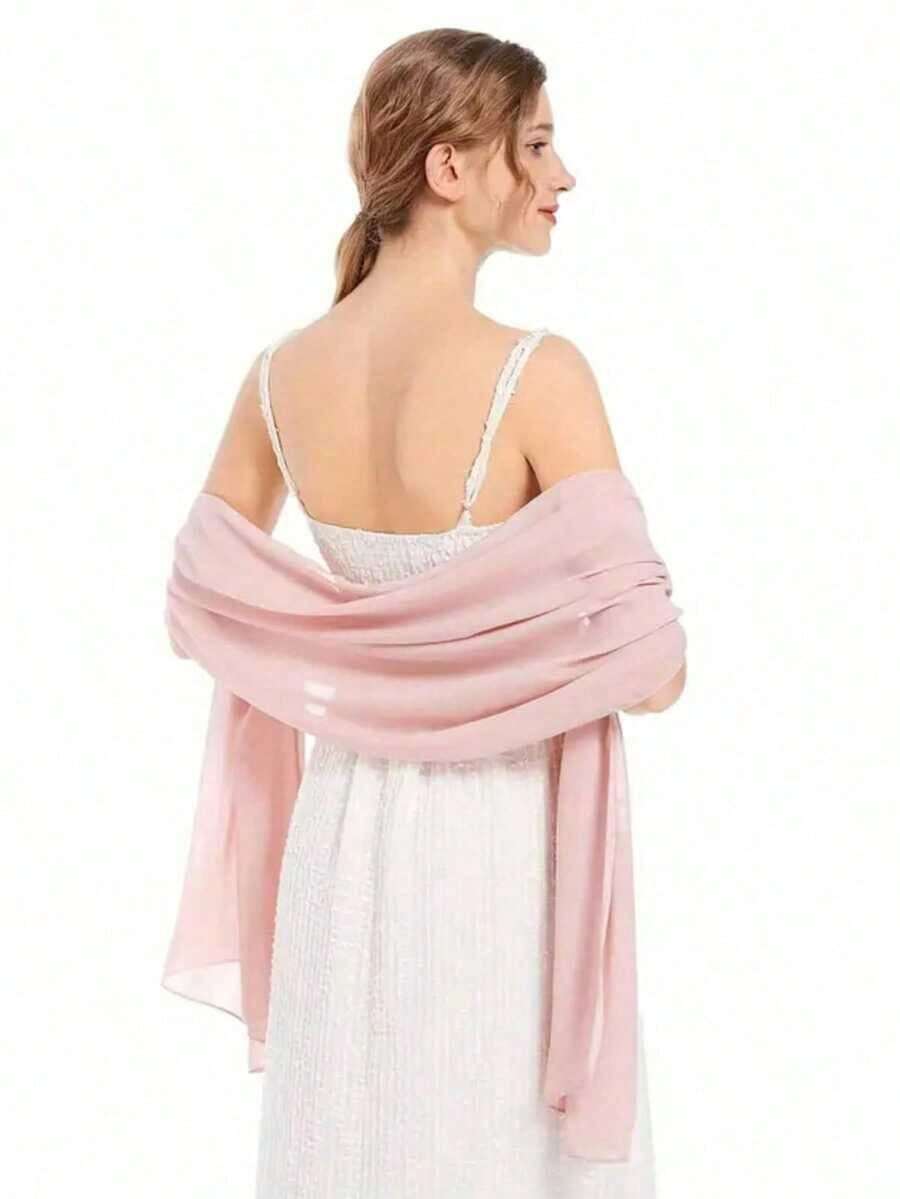 Chiffon Shawls Scarves Wraps Bridal Wedding Party Evening Dress And Special Occasion Dresses - 綠色 - 查看 1