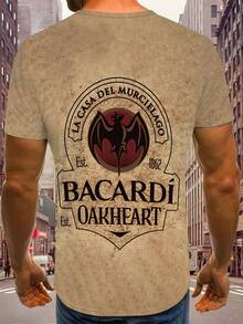 Bộ áo thun nam in 3D họa tiết dơi, chất liệu co giãn nhẹ, cổ tròn, tay ngắn, thích hợp mặc ngoài trời mùa hè, quà tặng Ngày của Cha và Halloween năm 2026. - Nhiều màu - Xem 3