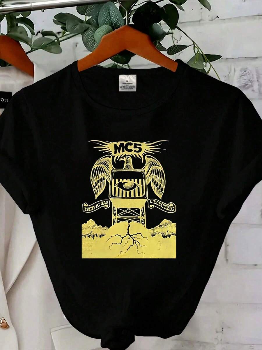 women t-shirt print New MC5 band Gift For Fans Unisex S-5XL Shirt 1LU756 - Schwarz - Übersicht 1