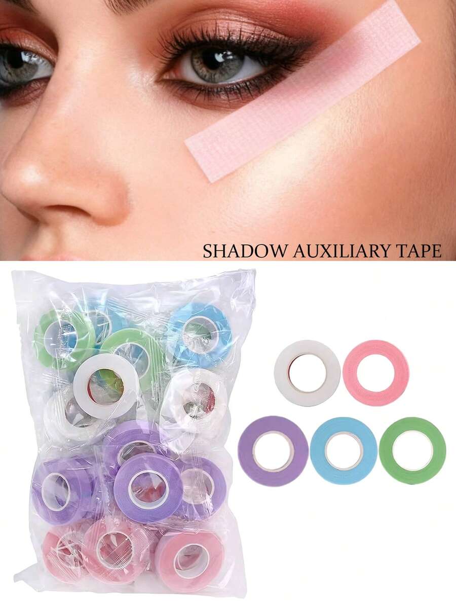 6pcs Eye Shadow Stickers, Eye Shadow & Eyeliner Pencil Auxiliary Tools, Eye Makeup Finishing Stickers, Eye Makeup Protection Stickers, Professional False Eyelash Stickers, Adhesive Fabric False Eyelash Stickers, Breathable Microhole Fabric False Eyelash Stickers, Eyelash Lifting Stickers, Breathable And Low-Allergenic Eyelash Isolation Covers, Eye Shadow Protection Tape Stickers, Eye Makeup Tools, Eye Shadow Tape, Double Eyelid Stickers, Natural Eyeliner Tape, Eye Makeup Auxiliary Tools