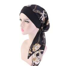 HUAHUA2026 NEW Pre-Tied Turban For Hair Loss, Soft Chemo Comforting Headwear For Women, Comfortable & Stylish Head ScarfHUAHUA - A - 查看 6