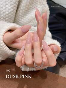 12毫升春夏美甲冰透明裸粉色系列凝胶指甲油胶水百搭多功能美白美甲适用于美甲沙龙和家庭DIY美甲用品 - 彩色 - 查看 18