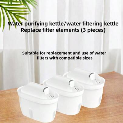 Bộ 3 lõi lọc nước thay thế, phù hợp với hầu hết các bình lọc nước gia đình, kiểm tra kích thước trước khi sử dụng. Lọc cặn, rỉ sét, giảm vôi và clo trong nước máy.
