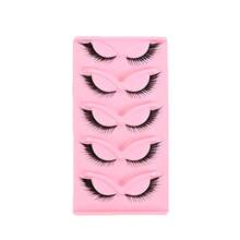 Natural Fluffy Cat Eye False Eyelashes 5 Pairs - Soft, Thin, Hypoallergenic For Holiday & Daily Wear - View 8