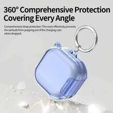 Swivel Bracket Earphone Protective Case With Carabiner, Suitable For Samsung Galaxy Buds4/4 Pro Wireless Earphones, Unisex - Multicolor - View 16