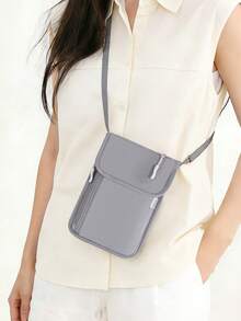 Multi-Layer Passport Holder Crossbody Bag, Travel Document Organizer, Ticket Pouch - Multicolor - View 8