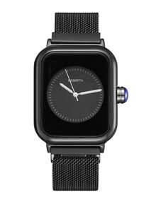 REBIRTH 1 pieza Reloj de pulsera cuadrado retro casual de cuarzo para mujer, adecuado para uso diario - Unitalla - Ver 17