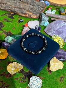 1/Pc Bracelet Improve Memory And Mental Clarity, Suitable For Men And Women, Healing Jewelry For Daily Wear - màu đen - Xem 2