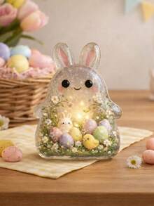 2D Flat Easter Pocket Hug Cute Mini Acrylic Bunny With Inspiring Message, Perfect As An Easter Gift For Anyone - Rabbit Figurine - View 11