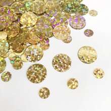 Multicolor PS Round Confetti Glitter Pack – Assorted Colors Festive Throw Glitter For Party, Wedding, Carnival & Event Decorations - Bag - View 3
