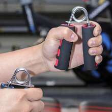 1 件装手部握力训练器，手部软泡沫手动锻炼工具，快速增强手腕、前臂和手指力量，单件装 - 紅色 - 查看 8