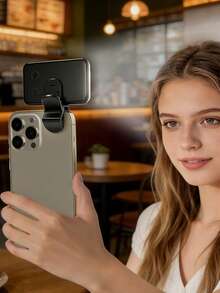 Multifunctional DUONENG Pocket-Sized Portable Selfie Light, Clip-On Video Conference Lighting With 3 Lighting Modes, Rechargeable, Suitable For Laptop/Phone/Tablet/Zoom Call/Makeup, For Selfie And Live Streaming - Multicolor - View 4