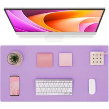 Large Size PU Leather Desk Pad, Office Desk Mat, Anti-Slip Mouse Pad, Waterproof Writing Board, Suitable For Office And Home - A - View 88