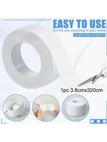 1/2 cuộn băng keo tự dính chống thấm nước, linh hoạt và bền bỉ với khả năng chống thấm nước, chống dầu và chống nấm mốc tuyệt vời. Độ bám dính cao, hoàn hảo để bịt kín các khe hở xung quanh bồn tắm, nhà vệ sinh, mặt bàn bếp và tường, lý tưởng cho việc bảo trì nhà cửa hàng ngày. - Nhiều màu - Xem 15