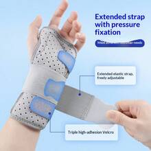 1pc Dual Aluminum Plate Support Wrist Brace, Wrist Joint Stabilizer Wrist Sleeve, Suitable For De Quervain's Tenosynovitis, Mouse Hand - Multicolor - View 2