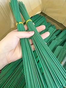 10/30/50支 2mm 人造花莖 手工花藝線 仿真綠色花莖，適用於 DIY 婚禮與居家裝飾、花頭裝飾配件與手工藝品、花束花莖花藝布置用品 - 綠色 - 查看 2