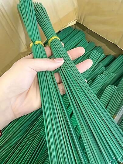 10/30/50支装，2毫米仿真花茎，手工花艺金属丝，逼真绿色花茎，适用于DIY婚礼和家居装饰、花卉装饰配件和工艺品、插花用品、柔软可弯曲的花茎铁丝、派对和节日装饰、波西米亚风格、卧室装饰点缀、情人节和母亲节装饰礼物、春季装饰