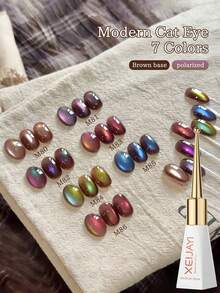 XEIJAYI 1支装 10毫升 现代猫眼美甲凝胶 半永久美甲浸泡 UV LED 美甲沙龙 DIY 美甲凝胶 - 彩色 - 查看 4