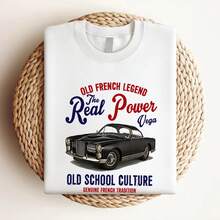 Camiseta de mujer con estampado VINTAGE FRENCH CAR FACEL VEGA 1 - NUEVA CAMISETA DE ALGODÓN - Blanco - Ver 3