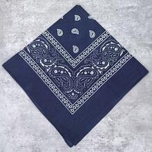 1 Pc <> Season 11 Style Dark Blue Printed Headscarf Anime Hipster Hip Hop Sports Headband Scarf - Multicolor - View 2