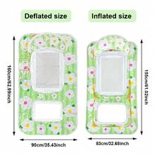 1 chiếc phao bơi đôi hình hoa hướng dương đính kim sa, phao bơi cho người lớn, chất liệu PVC bền, phụ kiện hồ bơi, tiệc bãi biển mùa hè. - Nhiều màu - Xem 11