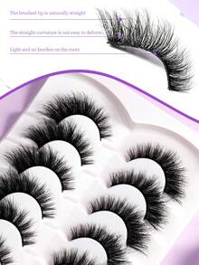 7 Pairs Natural Looking False Eyelashes, Enlarging And Elongating Eyes, Easy To Apply - View 5