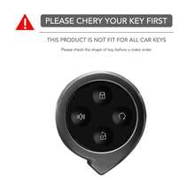 Ốp điều khiển từ xa bằng silicon 4 nút cho xe hơi Great Wall Mountains Seas POER Truck GWM P Series Pickup GWM Cannon Alpha Case Keychain - đen - Xem 2