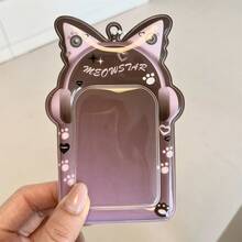 Heart Earphone Cat Ear PVC Card Holder 3 Inch Photocard Kpop Idol Card Storage Display Student Campus ID Bag Charm Pendant - Color - View 11
