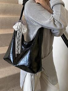 Women's Faux Leather Large Capacity Casual Shoulder Bag/Underarm Bag - Multicolor - View 1