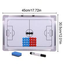 45cm Magnetic Football Tactics Board Coaching Tactic Training Board Double Sided - White - View 9