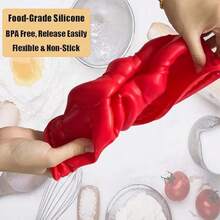 Khuôn bánh silicon hình tròn, khuôn nướng bánh bằng lò nướng, khuôn bánh mì silicon 12 lỗ, khuôn nướng bánh muffin và cupcake, khuôn nhựa. - Nhiều màu - Xem 7