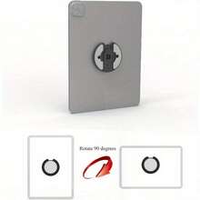 Bộ 2 giá đỡ máy tính bảng treo tường có thể điều chỉnh, xoay 90 độ, phù hợp với iPad/Kindle/Máy đọc sách điện tử (Màu đen) - Xem 1