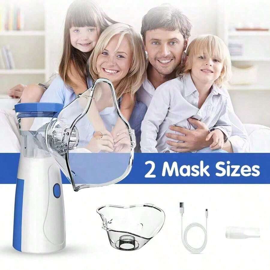 Atomizador portátil de mano para tos y asma USB cargable auto clean net atomizador - Blanco - Ver 1