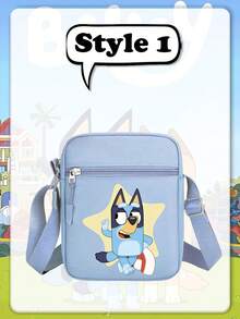 Bluey A Small Square Handbag, Suitable For Casual And Fashionable Shoulder Carrying. It Is Suitable For Use In University, Travel, School Backpacks, Vacations, Trips, Study Supplies. It Features A Fashionable Campus Design, Is Ultra-Light And Has A Large Capacity. It Is Very Suitable To Be Given As A Small Gift To Friends And Relatives At Parties And Gatherings. - Multicolor - View 14