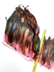 1Meters Natural Chicken Rooster Tail Feathers Trims Fringe Ribbons For Sewing Accessories DIY Plumes Dream Catcher Decor 13-18cm - A - View 20