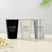 Ly tiệc cá nhân hóa / Quà cưới / Ly tiệc cá nhân hóa / Ly uống nước cưới / Ly cho phù dâu / Ly ăn tối cho chú rể / Ly cho phù rể - Nhiều màu - Xem 8