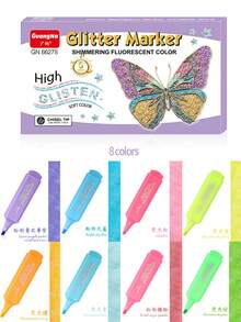 畅销金属闪光荧光笔,学生荧光笔套装,适用于日记本 - 螢光筆 - 查看 14