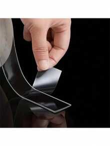 1/3/5m Nano Double-Sided Tape, Waterproof Adhesive Tape Suitable For Bathroom, Kitchen, Sink, Faucet, Gel Sticker - Clear - View 4